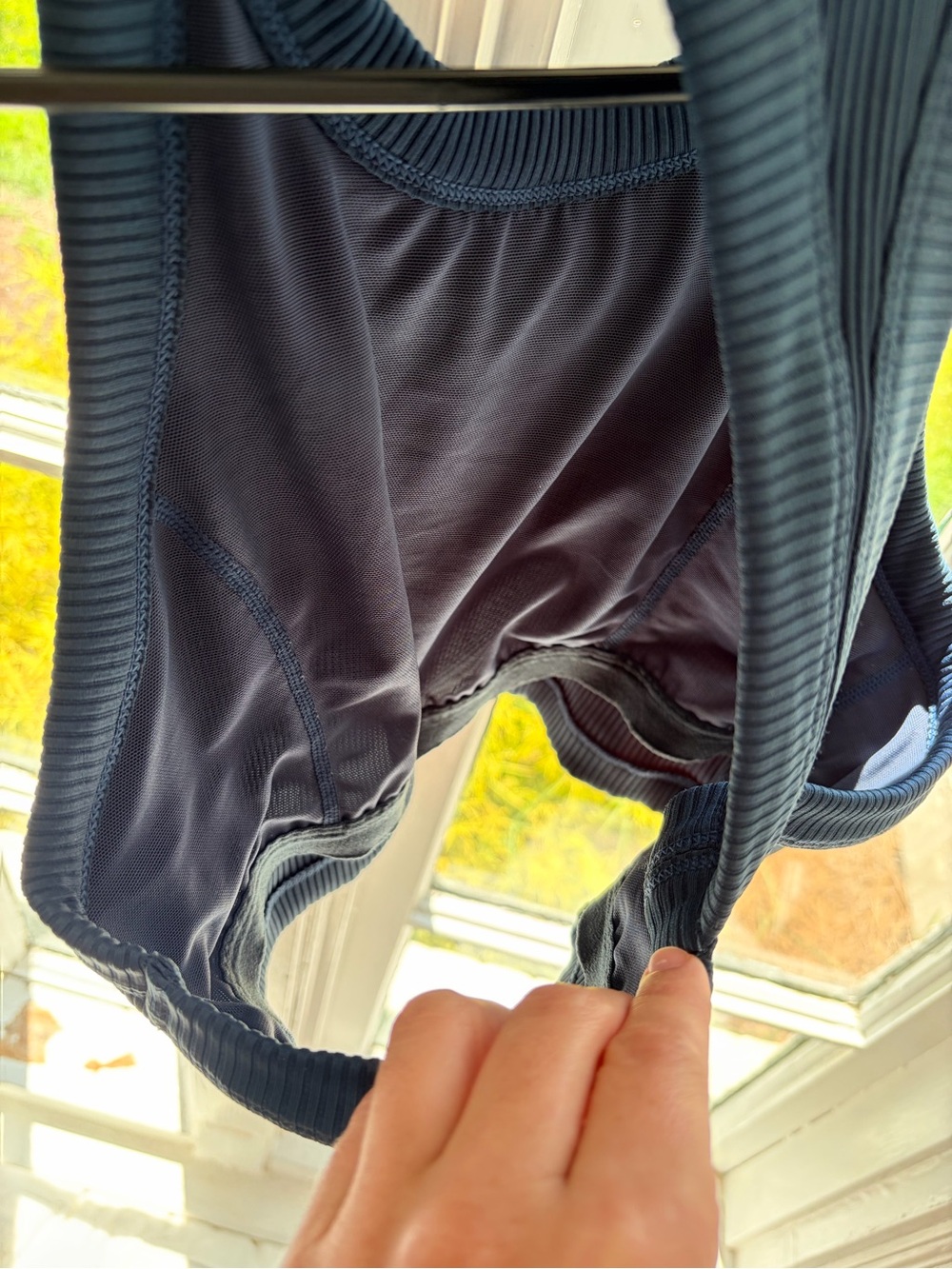 NWOT FP Movement Ribbed Racerback Crop Tank Top - Navy - Picture 4 of 5